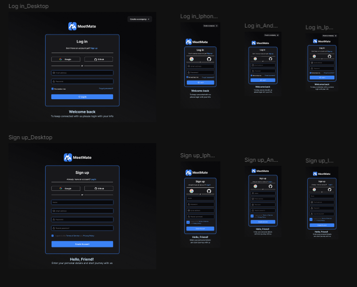 [Example of different screen sizes]